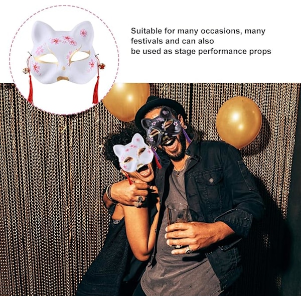 Eläinten Kasvojen Suojaus Kettu Kissa Cosplay-Puku Maskipääpanta Karnevaaliin Maskibaaliin Party-Tarvikkeet