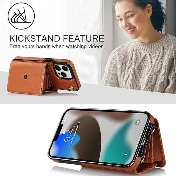 Crossbody-telefonveske for iPhone 13 Pro Max
