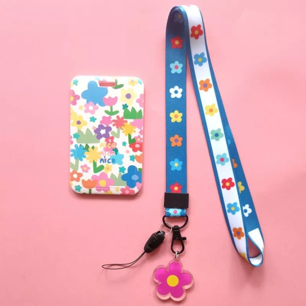 Kreditkortshållare för kvinnor Plast Mode Söt Kvinnlig Omslag Studentkortfodral Buss ID Halsband Badge F String F String