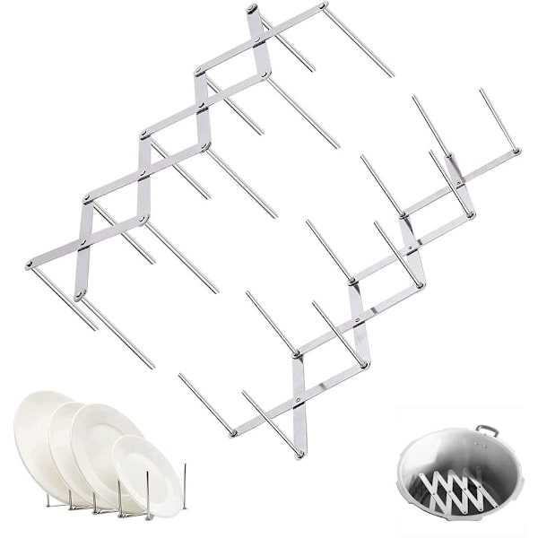 2-pack Lock Rack Skelettställ Grythållare i Rostfritt Stål