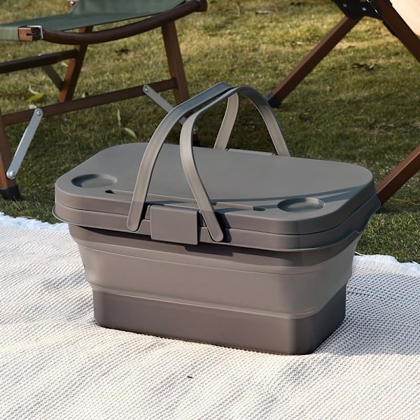 Bärbar förvaringskorg Utomhus Camping Sailor Korg Fällbar Multifunktionell Picknickkorg Utomhus Fällbar Låda