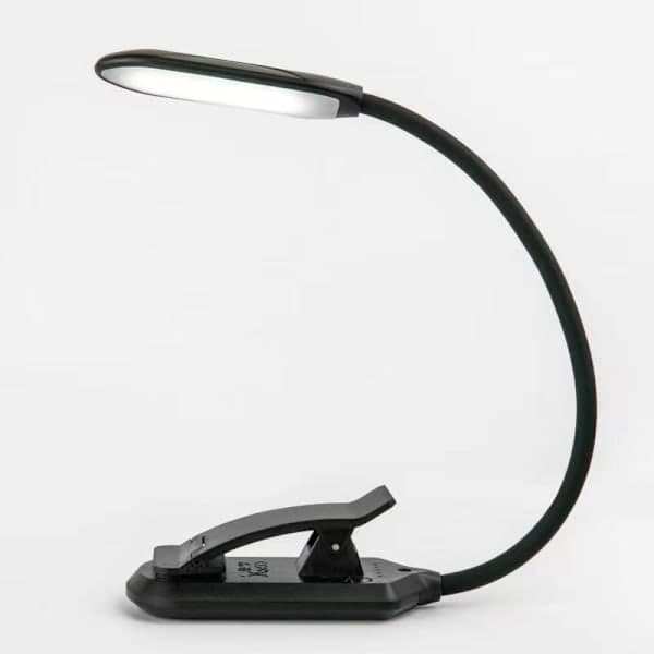 Boklampe med 3 lysfarger og dimmer / Oppladbar leselampe