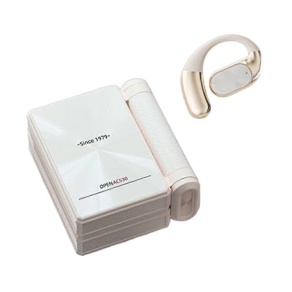 Ac530 Langattomat Bluetooth-kuulokkeet korvakoukulla, valkoinen White