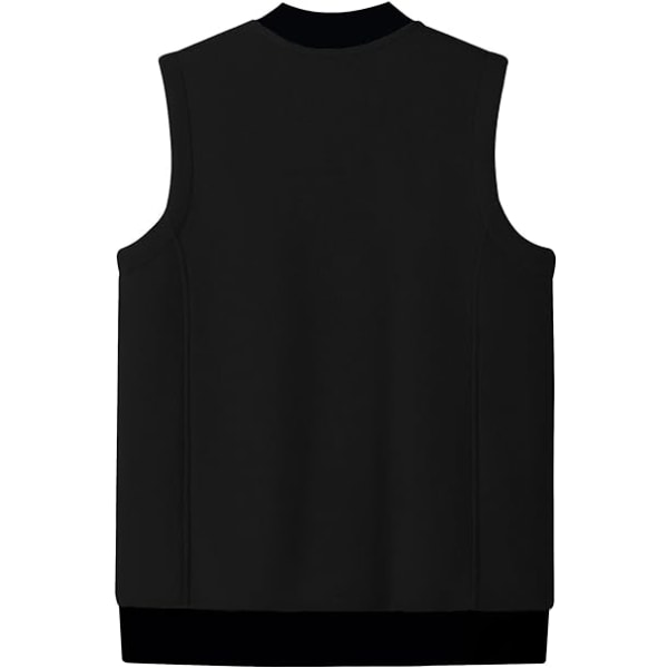 Sort vinter fleece frakke fritidsvest /XXXL black XXXL