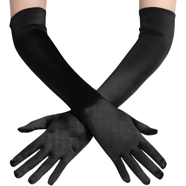 Dames Handsker Satin Klassisk Opera Audrey Hepburn Handsker