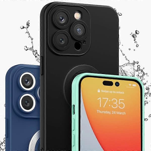 Kontrastivärinen TPU-pidike puhelinkotelo iPhone 14 Pro Maxille