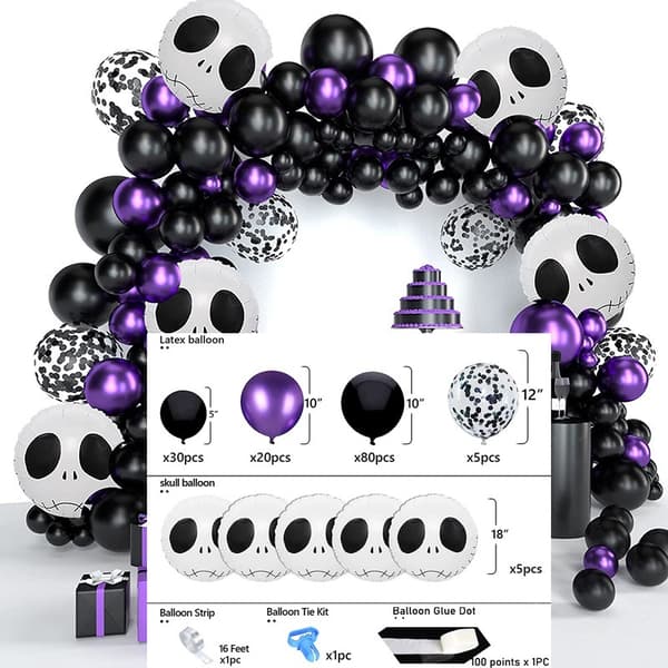 Halloween ballongset för fest