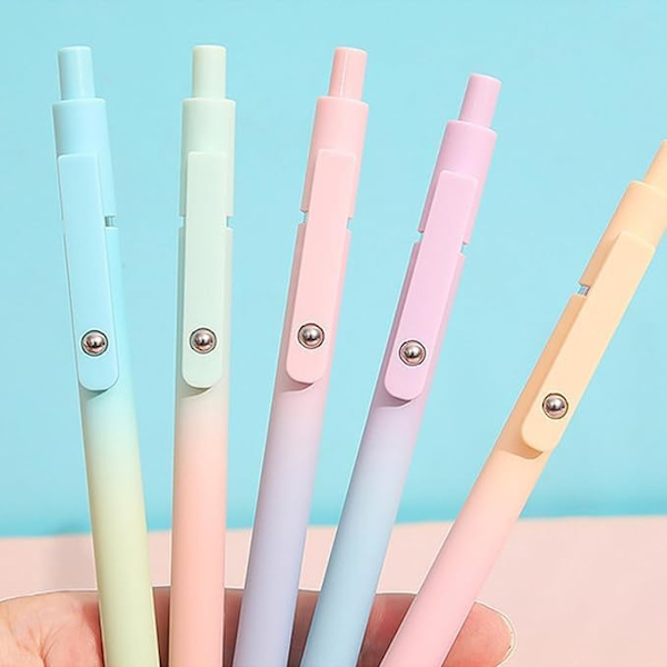 Esteettiset geeli-mustekynät, 10 hienokärkistä sujuvaa kirjoituskynää, Zanshi-gradienttivärikynät päiväkirjaan, kouluun ja toimistoon Zanshi gradient color 10pcs
