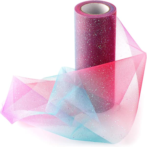 Regnbue Glitter Tulle, Tutu Skjørt, Tutu, Bordløper Bånd