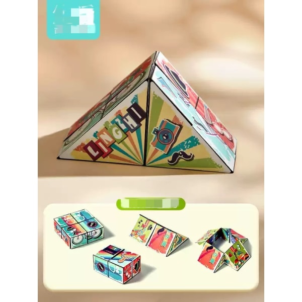 2 kpl lasten opetuslelu Extractor Magic Cube -【 Elämä 】【 Värilaatikko 】 Lifestyle style