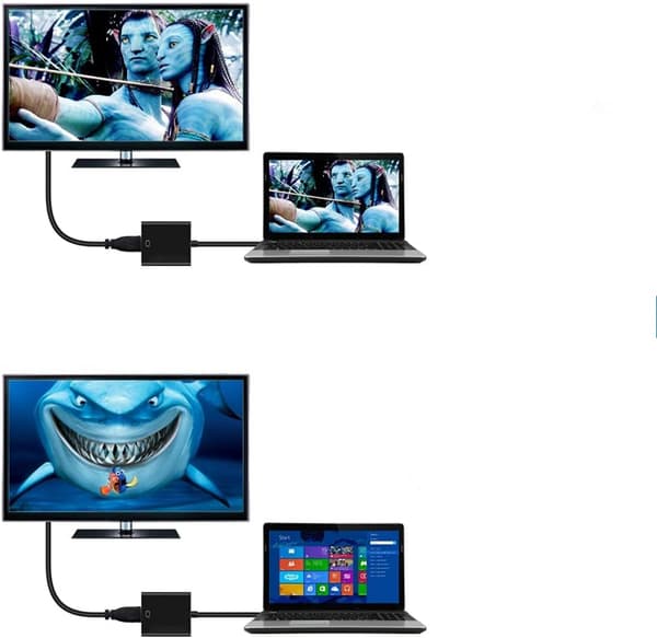 USB 3.0 til HDMI-adapter, 1080P fuld HD video- og audiokonverter