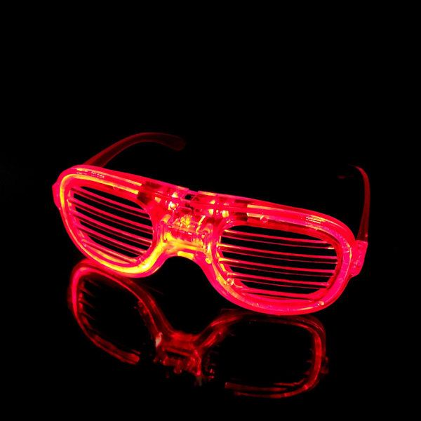 20-pack lysande festglasögon 5 färger LED lysande LED-solglasögon plast blinkande neonkostymer