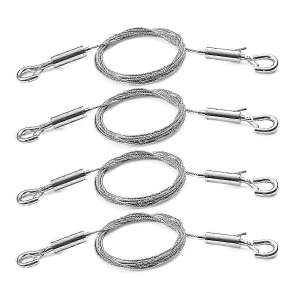 4 st Justerbara Bildhängande Vajer Kit Bildram Hängande Kit