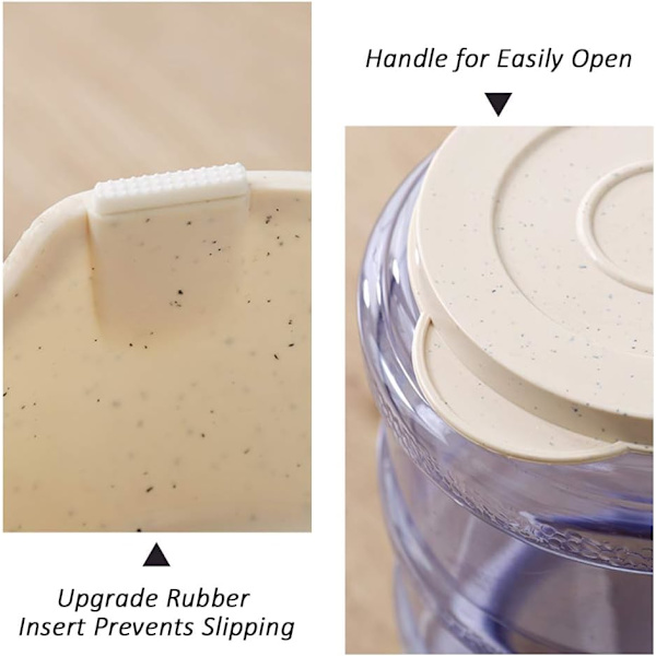 Automatisk foderdispenser til hunde og katte, BPA-fri, tyngdekraftspåfyldning, nem at rengøre, selvfodring. White-Feeder
