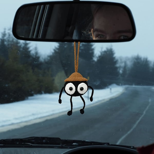 Søt Soot Sprite Elf Bilinnredning, Bilpynt Dashborddekorasjoner Morsomme Gaver til Kvinner Menn .