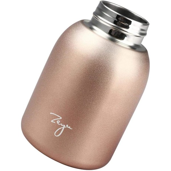 Mini Termosflaskor Uppgraderingsversion, 300ml Liten Vakuumisolerad Vattenflaska Non-Leak Juice Mjölkte Vakuum Varm och Kallt Vatten Kaffe(Silver) Silver