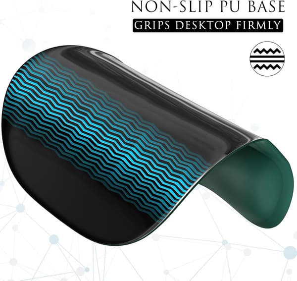 Ergonomisk musematte med håndleddstøtte i minneskum, komfortabel musematte for bærbar PC, smertelindrende håndleddstøtte Pure Green