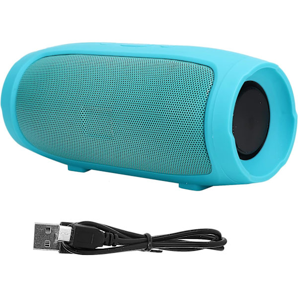 Bluetooth-høyttaler, bærbar stereo HIFI-høyttaler, multimediehøyttaler med dobbelthorn, støtte for U-diskavspilling, støtte for taleanrop (grønn)