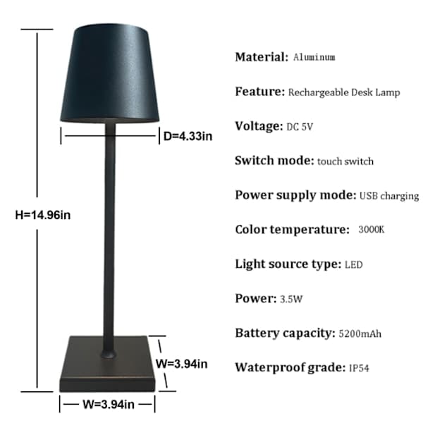 [QD] Multifunktionel udendørs campinglampe, stemningsbelysning