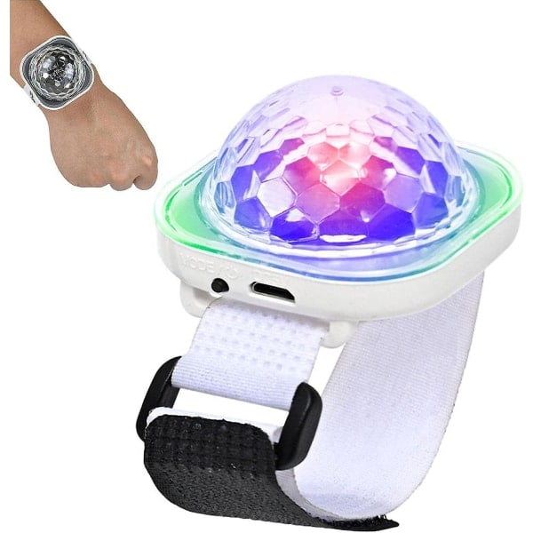 Mini Diskokule Lys, Led Diskolys med 5 Moduser, Led Diskolys USB Lading Stjerneprojeksjonslys