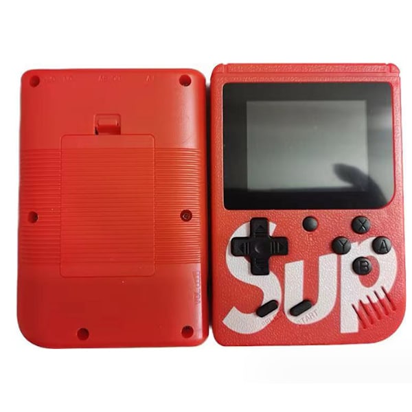 Retro Handheld Spelkonsol med 400+ Klassiska Spel - 2.4\" HD-Skärm Bärbar Spelkonsol Stöder TV-Skärmutgång (Röd) red