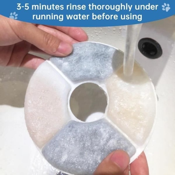 ®RisingFF Kattskål Filter 12st - Aktivt Kol - Jonbytesharts - Kompatibel med 1,6 L