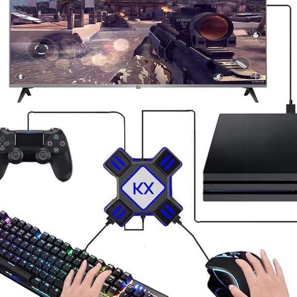 Näppäimistö- ja hiiren sovitin PS3:lle, PS4:lle, Switchille, Xbox Onelle - Upea