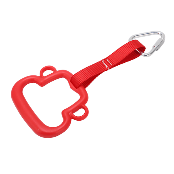 Gymnastikkringer for barn ABS Monkey Style Pull Up Ring med hengestropp Utendørs klatreutstyr for barn Rød