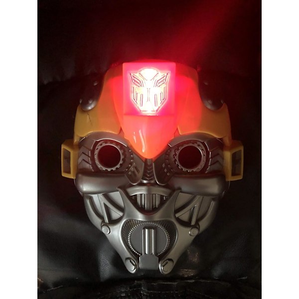 Barnas Lysende Maske Transformers Kostyme Superhelt Lysende Maske Bumblebee