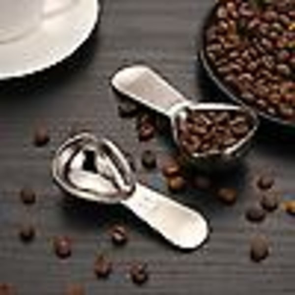 15/30ML kaffemåleskje i 304 rustfritt stål, presis skala, kort håndtak, matkvalitet melkepulver gold 15ml