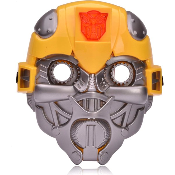 Barnas Lysende Maske Transformers Kostyme Superhelt Lysende Maske Bumblebee