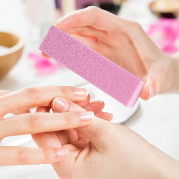 Fuyamp 10 st Nagelbufferblock, Professionella 120 Grit Nagelslipblock för Naturliga Akrylnaglar