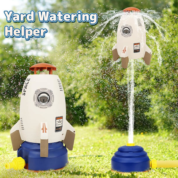 Sprinkler för barn Sprinkler Utomhus Vattenleksaker för Gård Utomhus Vattenlek Raketuppskjutningsleksaker för Småbarn
