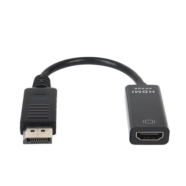 DisplayPort til HDMI-adapter 4K med lyd Svart