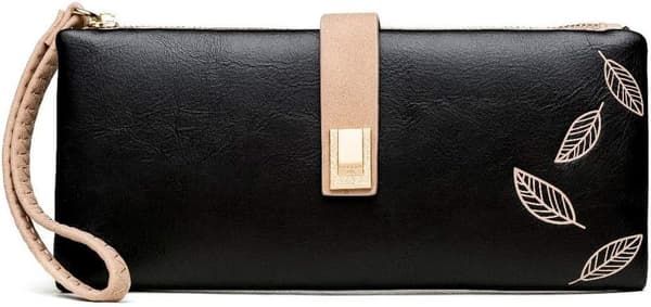 Dame Lommebok Stor Lang Sammenleggbar Clutch