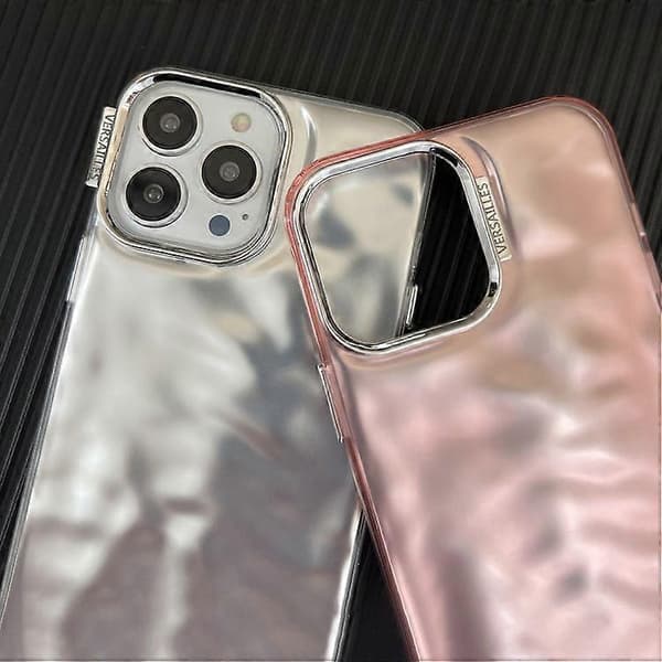 För iPhone 15 3D IMD Vatten Ripple TPU + Akryl Elektropläterat Telefonfodral