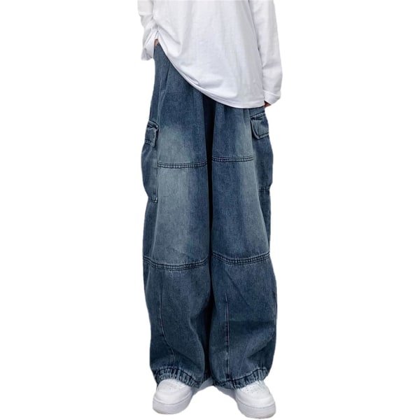 Blå baggy jeans Damoverall i jeans /XL blue XL