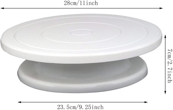 Roterende kakefat, Fondant kake plast kakefat, kakevender