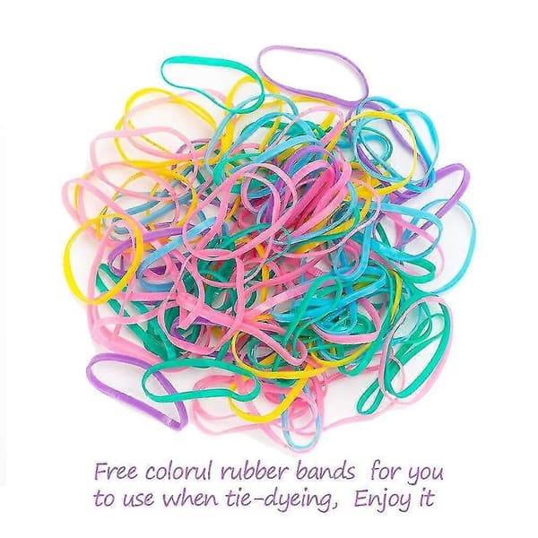 20 stk. hvide scrunchies til batikfarvningsfest, elastiske hårbånd, 4*10 cm