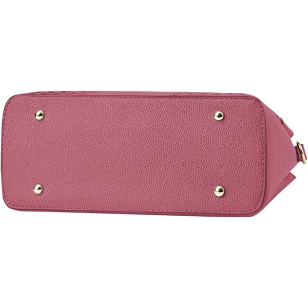 Damhandväska Axelväska Crossbody Messenger Bag Tote Satchel för Dam PU Läder Plånbok Rubber Red