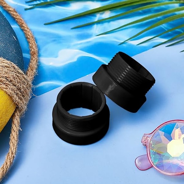 4 st Pool Paraply Stabilisator Adapter Gängad Adapter Hylsor Pool Paraply Hylsa Paraply Stolpe Stabilisator 1 3/4\"