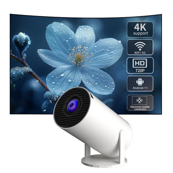 5G 4K Projektor Smart HD LED WiFi Bluetooth HDMI USB Android Hjemmebiograf - PA