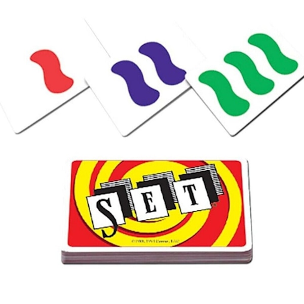 Englanninkielinen versio SET yhden pelaajan moninpeli kortti vapaa-aika perheen kokoontuminen vanhempi-lapsi interaktiivinen pulma aivo-polttava lautapeli