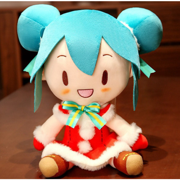 Hatsune Miku -pehmolelusetti Lumi Hatsune Miku -pehmolelu Pehmeä Täytetty Pehmolelu Nalle Kaunis ja Pehmeä Christmas