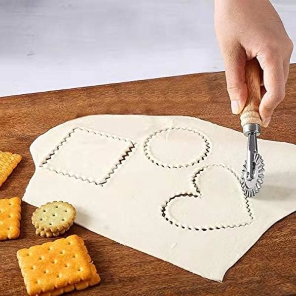 Pastryhjulskärare, pastaskärare, ravioli-skärare för hem och kök