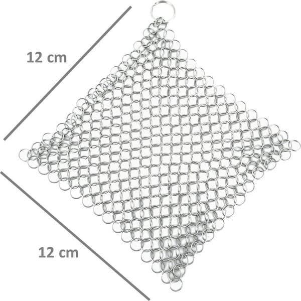 Rengøringsmiddel til ringe i rustfrit stål 12 x 12 cm til hollandske ovne osv.