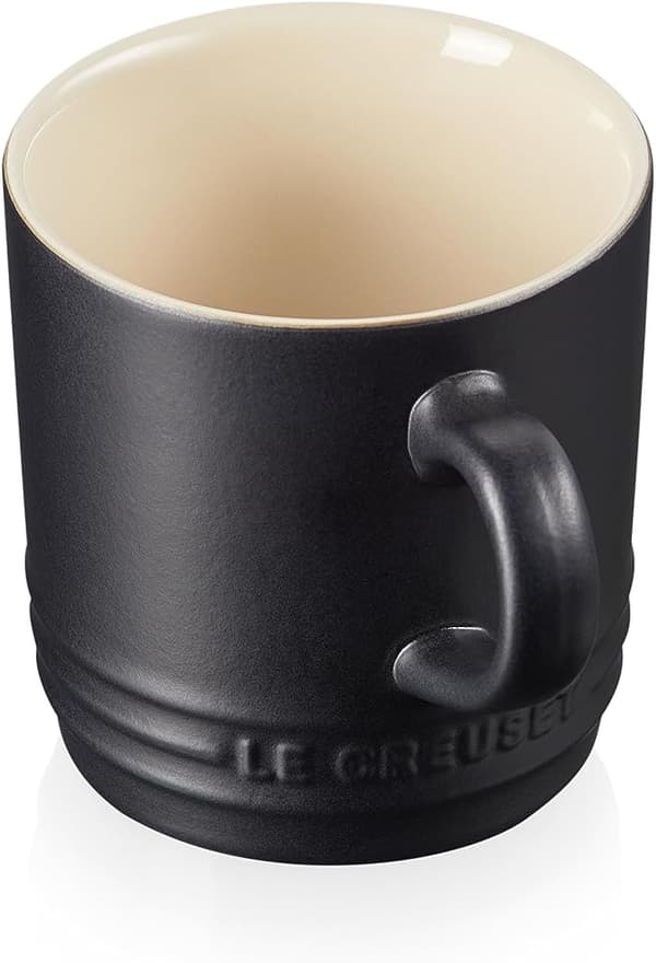 Steintøy Kaffe Kopp, 350 ml, Cerise Matte Black 200 ml