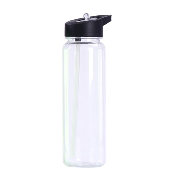 Water Bottle Plastic Leakproof Sports Portable Drinking Mug black