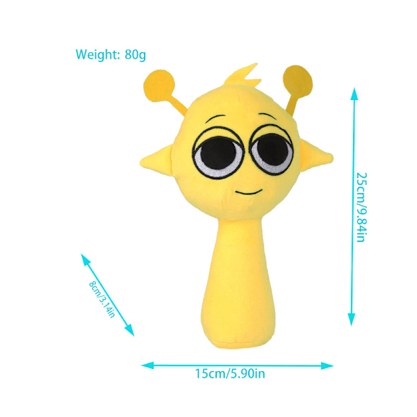 Sprunki bamse, Sprunki spill bamse, for voksne, barn, dukker, beste gaver Yellow Lightning