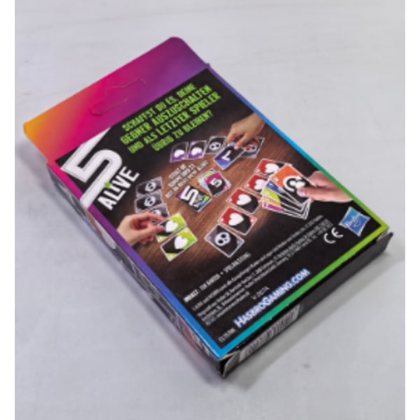 Hasbro Gaming Five Alive Korttipeli, nopea peli lapsille ja perheille, helppo oppia, perhepeli 8+ vuotiaille. 5 Alive Korttipeli 2 – 6 pelaajalle